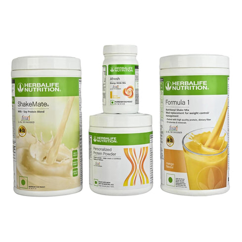 Herbalife Weight Loss Combo Formula 1 Mango Flavour with Shakemate, Protein Powder and Afresh Lemon