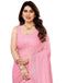 Vasthrlay Georgette Weaving Unstitched Red Saree