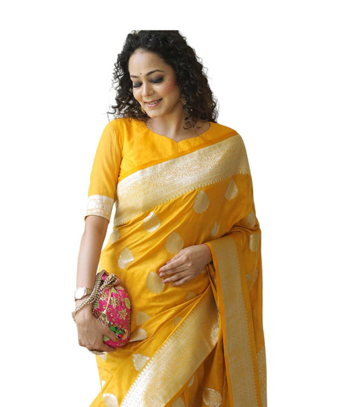 Vasthrlay Banarasi Kanjivaram Unstitched Wedding Ethnic Wear