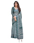 Vasthrlay Womens Printed Unstitched Light Green Saree