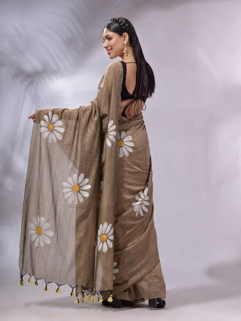 Vasthrlay Georgette Unstitched Saree Az Ys Genda Fool