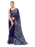 Vasthrlay Womens Abstract Unstitched Off White Saree