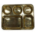 Brass Deep Compartment Dinner Plate