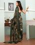 Vasthrlay Georgette Sequence Unstitched Black Saree