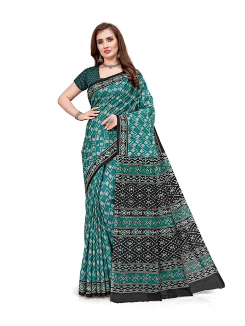 Vasthrlay Cotton Printed Mulmul Saree