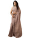 Vasthrlay Chanderi Printed Unstitched Off White Saree
