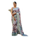 Vasthrlay Womens Printed Dusty Mauve Saree With Unstitched Blouse Piece
