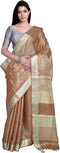 Vasthrlay Attractive Handloom Bhagalpuri Metallic Silver Green