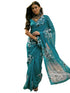 Vasthrlay Georgette Printed Unstitched Yellow Saree