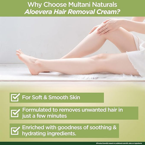 Multani Naturals Aloe Vera Hair Removal Cream