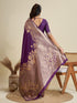 Vasthrlay Kanjivaram Wedding Banarasi Weaving Wine Pink