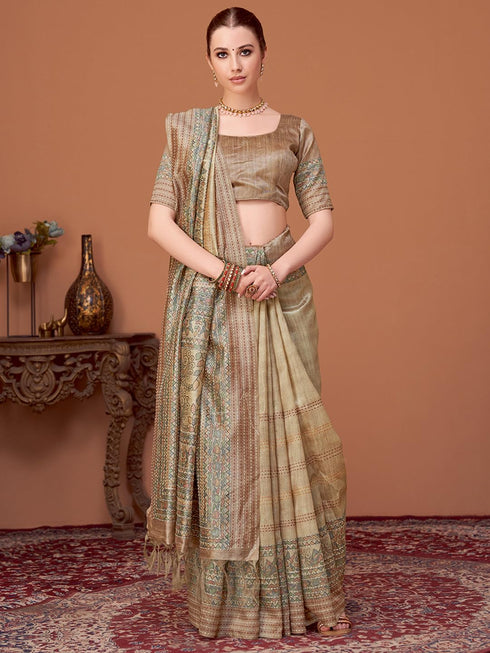 Vasthrlay Kalamkari Printed Unstitched Hs Ethnic Wear
