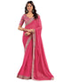 Vasthrlay Georgette Embroidery Rani Saree
