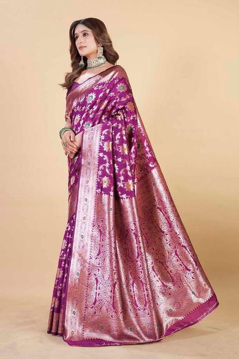 Vsathrlay Kanjivaram Banarasi Festival Wedding Ethnic Wear