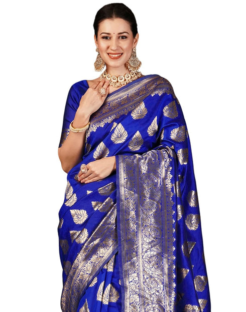 Vasthrlay Womens Jacquard Unstitched Maroon Saree