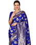 Vasthrlay Womens Jacquard Unstitched Maroon Saree