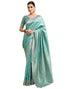 Vasthrlay Womens Banarasi Jacquard Sky Blue Saree