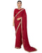 Vasthrlay Georgette Embroidery Unstitched Turmeric Yellow Saree