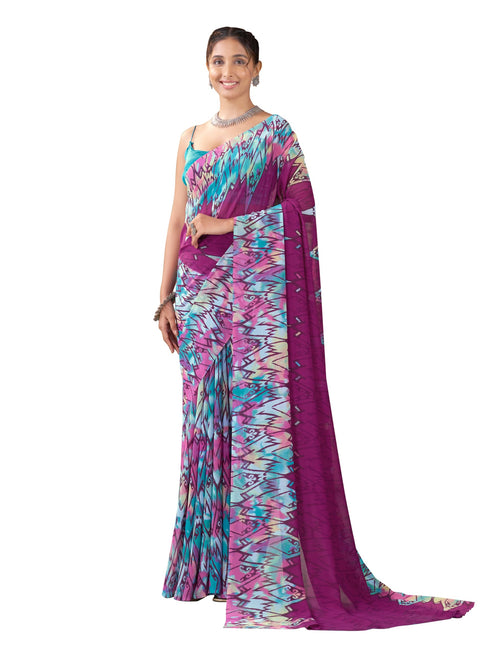 Vasthrlay Georgette Printed Saree