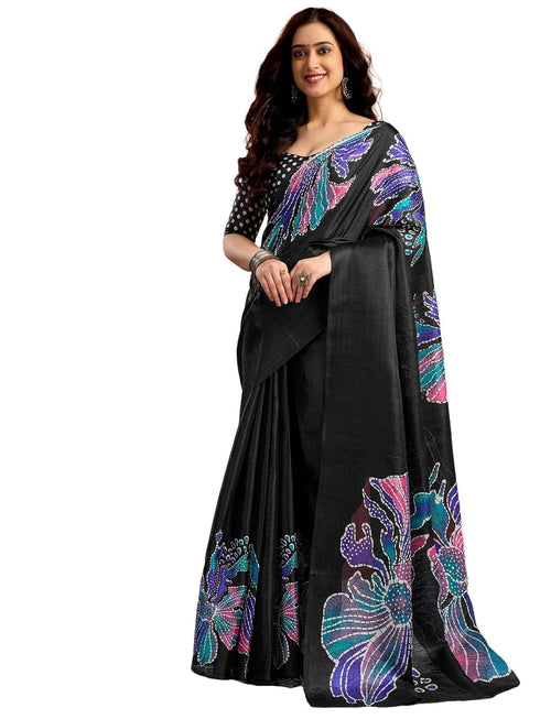 Vasthrlay Bhagalpuri Printed Unstitched 4160s232n Black3