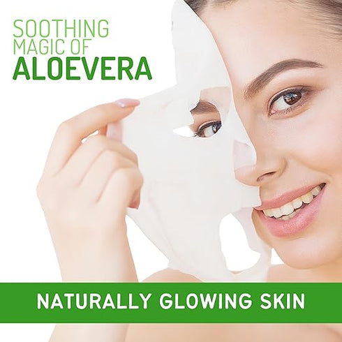 Havintha - Aloe vera Soothing Face Sheet Mask For Glowing Skin