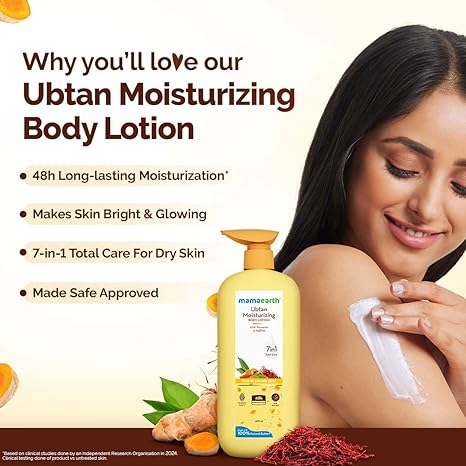 Mamaearth Ubtan Moisturizing Body Lotion