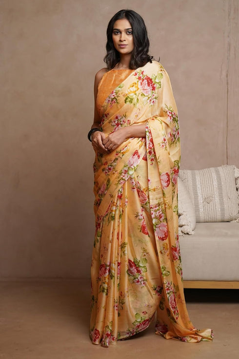 Vasthrlay Fashion Chiffon Georgette Dusty Ethnic Wear