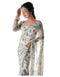 Vasthrlay Georgette Printed Unstitched Leaf Black Free Ethnic Wear