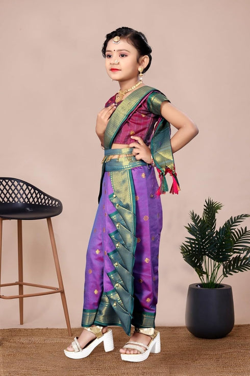Vasthrlay Paithani Maharashtrian Contrast Traditional