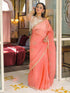 Vasthrlay Georgette Embroidery Rama Saree