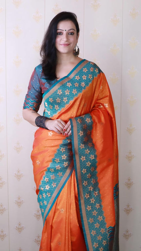 Vasthrlay Kanjivaram Unstitched Blouse Ethnic Wear