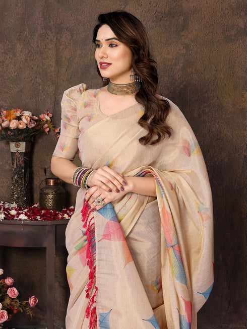 Vasthrlay Digital Chandheri Unstitched Material Az Ys Sasikala Ethnic Wear