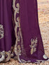 Vasthrlay Georgette Embroidery Dark Saree