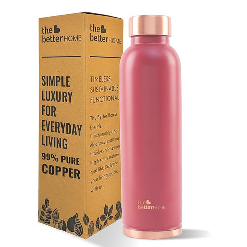The Better Home Copper Water Bottle 950ml