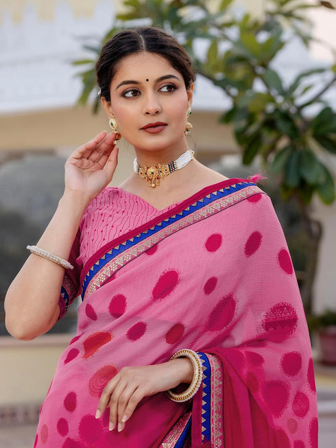Vasthrlay Georgette Printed Light Saree