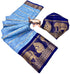 Vasthrlay Kalamkari Contrast Royalblue