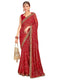 Vasthrlay Georgette Embroidery Unstitched Dark Green Saree