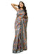 Vasthrlay Womens Cotton Unstitched Teal Saree