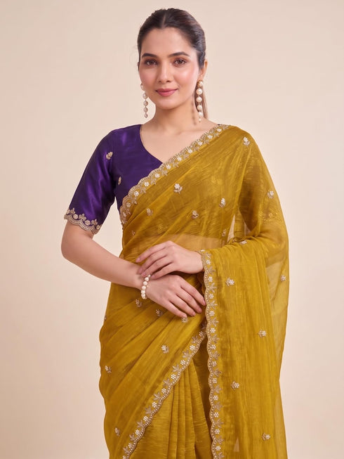 Vasthrlay Chiffon Unstitched