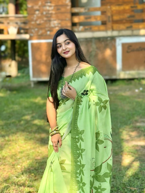 Vasthrlay Printed Lightweight Traditional Unstitched