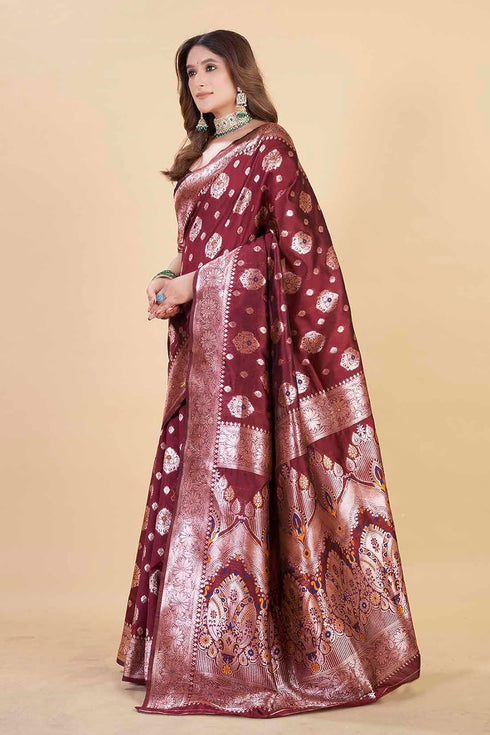 Vsathrlay Kanjivaram Banarasi Festival Wedding Ethnic Wear