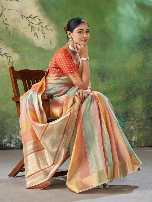 Vasthrlay Multicolored Unstitched Designer Sf Ethnic Wear