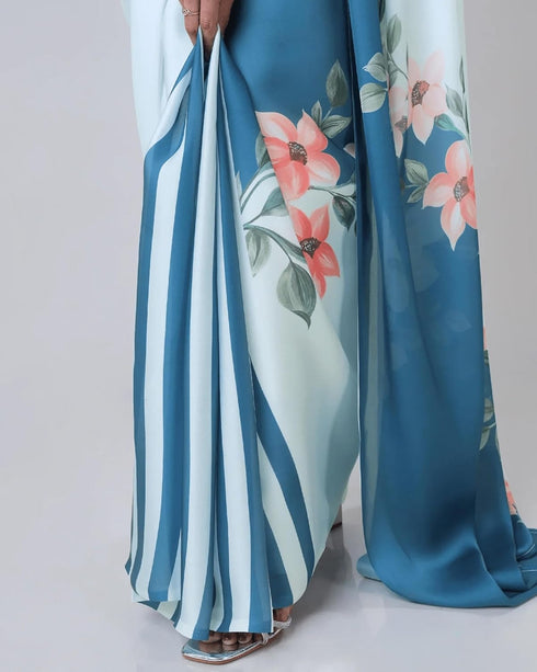 vasthrlayPrinted Designer Freehand Unstitched Ethnic Wear