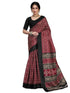 Vasthrlay Bandhani Printed Unstitched Black Saree