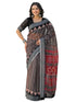 Vasthrlay Bandhani Embroidery Unstitched White Saree