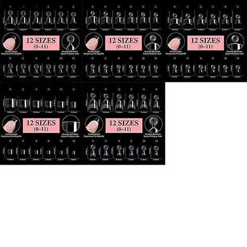 Bolt Bee soft gel tips Half Cover 600PCS Short Naill Tips