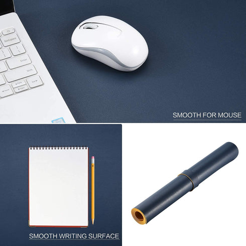 AROPANA Vegan Leather Desk Mat 70x35cm | Reversible Dual-Sided Waterproof Mouse Pad & Desk Protector