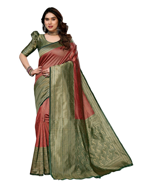 Vasthrlay Banarasi Kanjivaram Az Ys Og Yukti Yellow Ethnic Wear