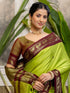 Vasthrlay Weaving Khaki Saree