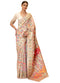 VasthrlayKanjivaram Unstitched Kashmir Cream Free Ethnic Wear